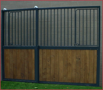 Painted Modular Horse Stall Front