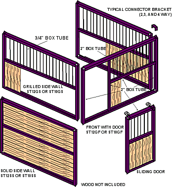 modular horse stall layout