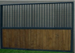 12 ft barred stall wall