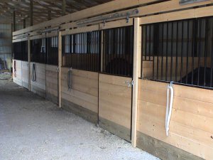 black steel horse stall kits